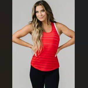 Zyia Havana Red Racerback Tank Top Active Running Shirt